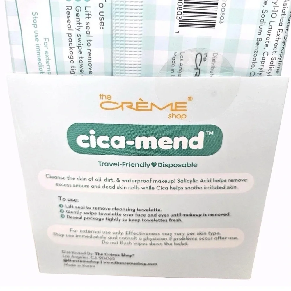 The Creme Shop Cina-Mend 60 Count Blemish Cleansing Towelettes New in Packaging
